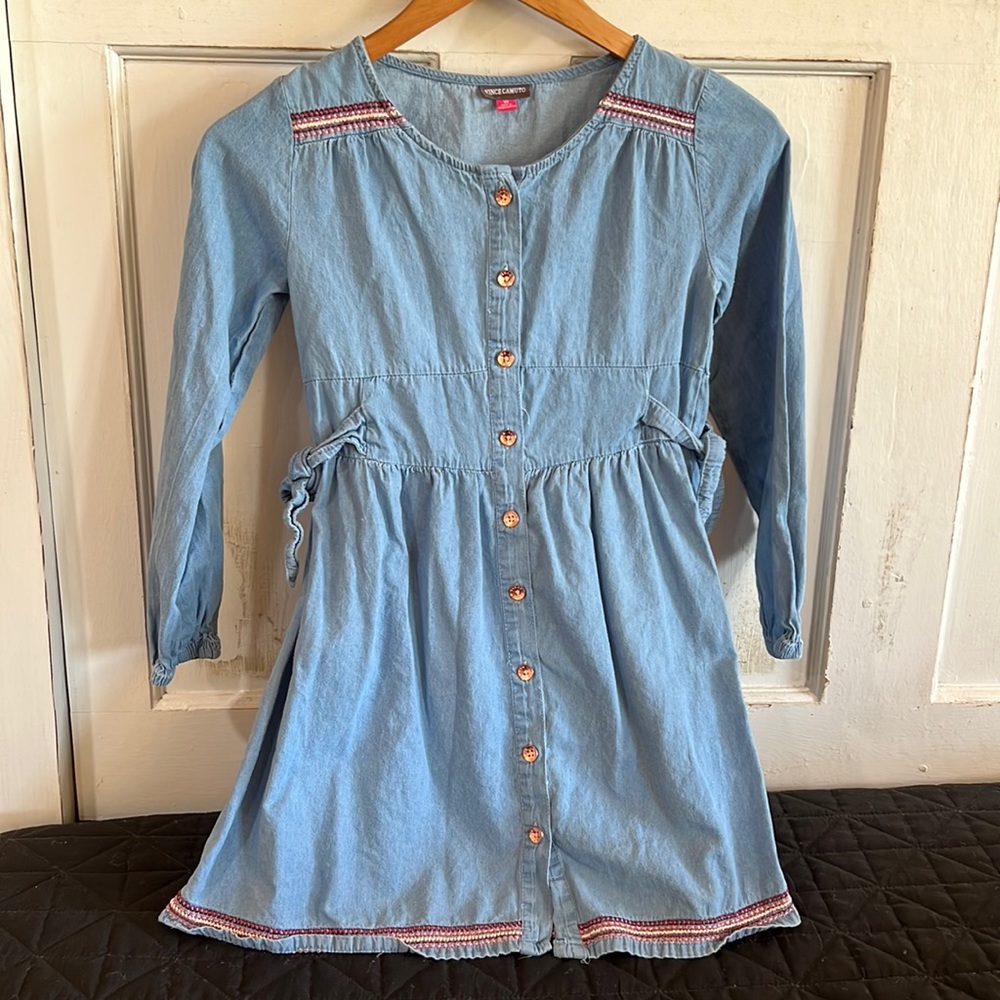 Girls Vince Camuto Denim Dress